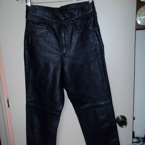 Wilson's black Leather Jean-style pants 30"w